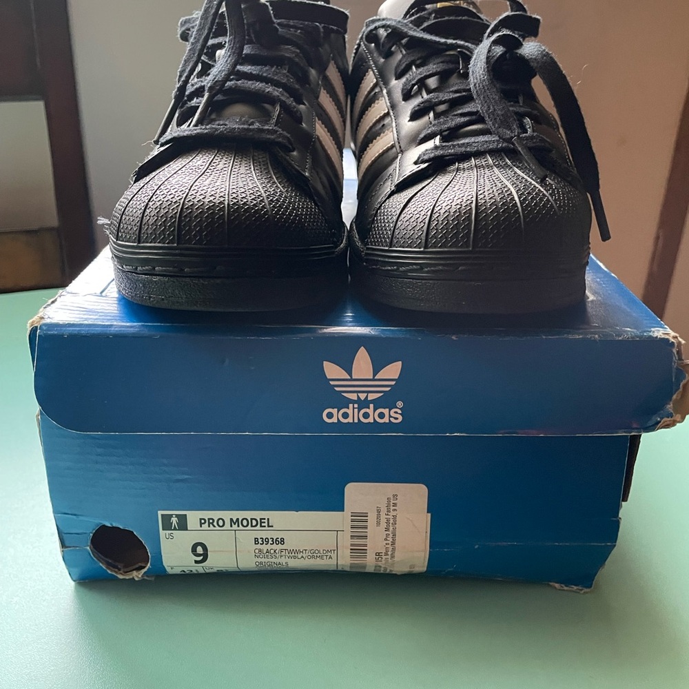 adidas Originals Black and White Pro Model Shoes